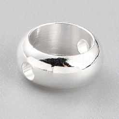 Латунные бусины в оправе KK-O133-014A-S