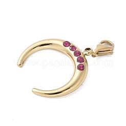 Подвеска из нержавеющей стали 304 с двойным рогом/полумесяцем&nbsp;STAS-S165-42G