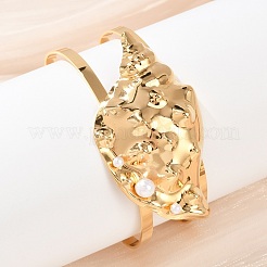 Браслеты-манжеты из нержавеющей стали 304 для женщин&nbsp;LS-BJEW-A049-04F-G