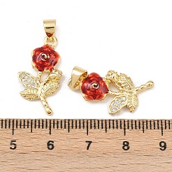 Кулоны с фианитами из латуни&nbsp;KK-L251-27G