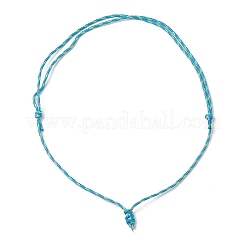 6 шт. 6-х цветный регулируемый шнур из полиэстера и спандекса для изготовления ожерелья&nbsp;NJEW-JN05362