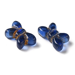 Прозрачные бусины лэмпворк LAMP-P065-02A-08