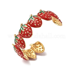 Браслеты-манжеты из нержавеющей стали 304 с эмалью для женщин&nbsp;BJEW-F518-01G