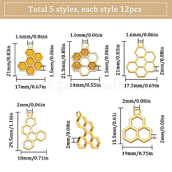 Подвески из сплава 60шт 5 стиля FIND-SC0005-93