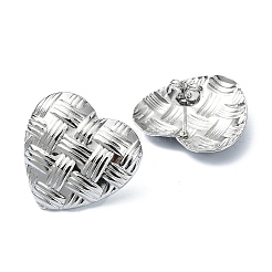 Серьги-гвоздики из нержавеющей стали 201 EJEW-K270-23P