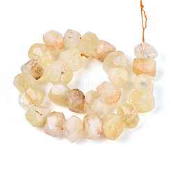 Природный желтый кварц нитей бисера&nbsp;G-N347-18A-03