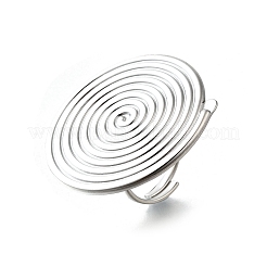 Регулируемые манжетные кольца из нержавеющей стали 304 RJEW-V005-01A-P