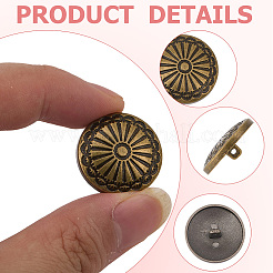 20 шт. пуговицы из сплава с 1 отверстиями&nbsp;BUTT-GF0004-10AB