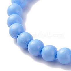 Карамельный цвет пластиковый круглый браслет из бисера стрейч с полимерной глиной в форме еды для малыша BJEW-JB07582