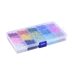 15 цвет 6/0 стеклянных бусины&nbsp;SEED-X0052-04-4mm