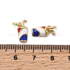 Латунь эмаль подвески&nbsp;KK-P338-02A-G