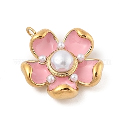 Подвески из нержавеющей стали 304 с эмалью&nbsp;STAS-P380-79G-04