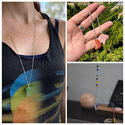 20шт 10 стиля подвески из натуральных и синтетических смешанных драгоценных камней G-FW0001-36