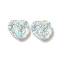 Прозрачные акриловые бусины в виде вафель&nbsp;OACR-E016-01A