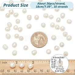 10 нить бусин из натурального культивированного пресноводного жемчуга PEAR-NB0002-42
