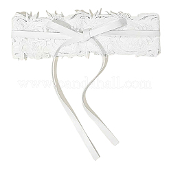 Искусственная кожа цветочные кружева широкие цепные ремни&nbsp;AJEW-WH20077-032B