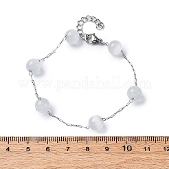 Браслеты-цепочки из нержавеющей стали 304 BJEW-C094-01P-06