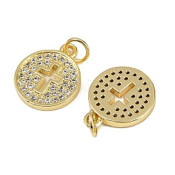 Латунные микро проложить кубического циркония подвески KK-I358-031G