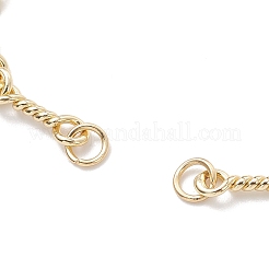 Изготовление браслета из латунной цепочки с закрученными звеньями&nbsp;AJEW-JB01416