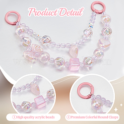 2 шт. Пластиковая подвеска в виде сердца с бантом DIY-BBC0002-28A