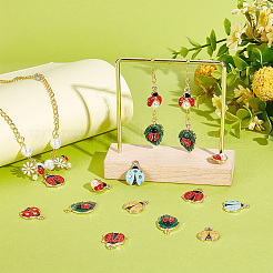 Подвески из сплава эмали 60шт 7 стиля&nbsp;ENAM-PH0002-75