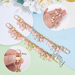 2 шт. цепочки-удлинители для сумок из сплава с бантом&nbsp;HJEW-PH02294