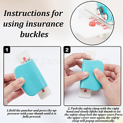 Мини пластиковый дырокол на 6 отверстие AJEW-WH0083-64B