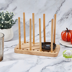 Деревянный регулируемый держатель крышки чашки ODIS-WH0043-88