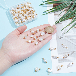 100 шт. 10 стиля АБС пластик имитация жемчуга подвески и соединительные подвески комплекты фурнитуры PALLOY-WR00021