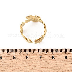 5 шт. открытые манжеты из нержавеющей стали 304 для женщин&nbsp;RJEW-K313-11G