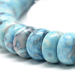 Синтетический океан белого нефрита бисер пряди&nbsp;G-S257-5x10mm-02