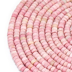 Природные родонит бисер нитей G-P575-B08-4x2mm