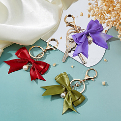 6шт брелок-бантик из полиэстера 6 цветов&nbsp;KEYC-FH00074