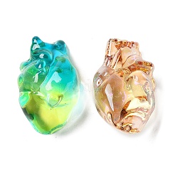 Гальванические фигурки стеклянных сердец k9&nbsp;GLAA-B016-02