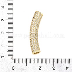 Латунные микро проложить кубического циркония бусы&nbsp;KK-C162-069G