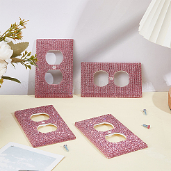 Пластиковая защитная крышка переключателя со стразами&nbsp;AJEW-WH0596-465B