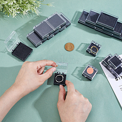 24шт 3 вида пластиковых упаковочных коробок с губкой внутри для брошей&nbsp;CON-HY0001-07