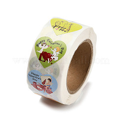 Тематика дня святого валентина бумажные наклейки с изображением сердца STIC-Q015-03D