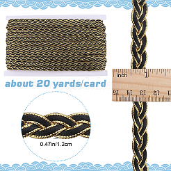 Кружевная лента из жареного теста из полиэстера&nbsp;OCOR-WH0078-107B