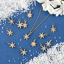 16 шт. 2 стиля латунных подвесок с микропаве из кубического циркония&nbsp;KK-SC0006-96