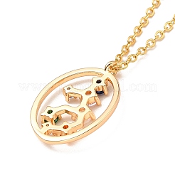 Красочное ожерелье с подвеской в виде созвездия кубического циркония&nbsp;NJEW-H166-01I