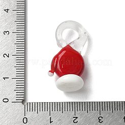 Рождество ручной работы Lampwork подвески LAMP-L081-01F