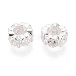 925 бусина-разделитель из прозрачного кубического циркония из стерлингового серебра STER-N016-118S