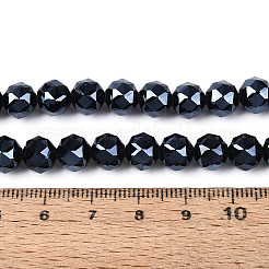 Непрозрачные стеклянные круглые бусины нити&nbsp;EGLA-T029-8mm-12A-01