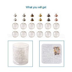 Кулон поручитель с колпачком из латунного бисера KK-TA0007-90