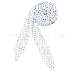 Галстуки из сплава со стразами AJEW-WH20006-208B