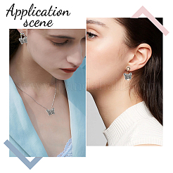 Тибетском стиле сплава бабочки бисер&nbsp;TIBEB-CA0001-22