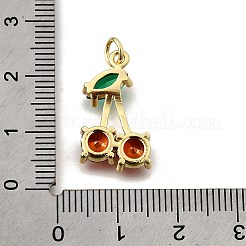 Латунь стекло кулоны&nbsp;KK-Z104-05G