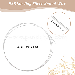 1м 925 серебряной проволоки STER-BBC0002-12
