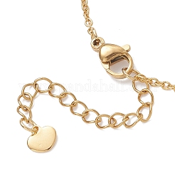 Изготовление ожерелья из цепочек из нержавеющей стали 304 толщиной 1.5 мм&nbsp;AJEW-JB01465-04